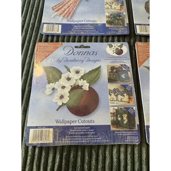 Decor FX Donnas by Dewberry Designs Wallpaper Cutouts Angel Butterfly Floral Lot - Picture 3 of 9